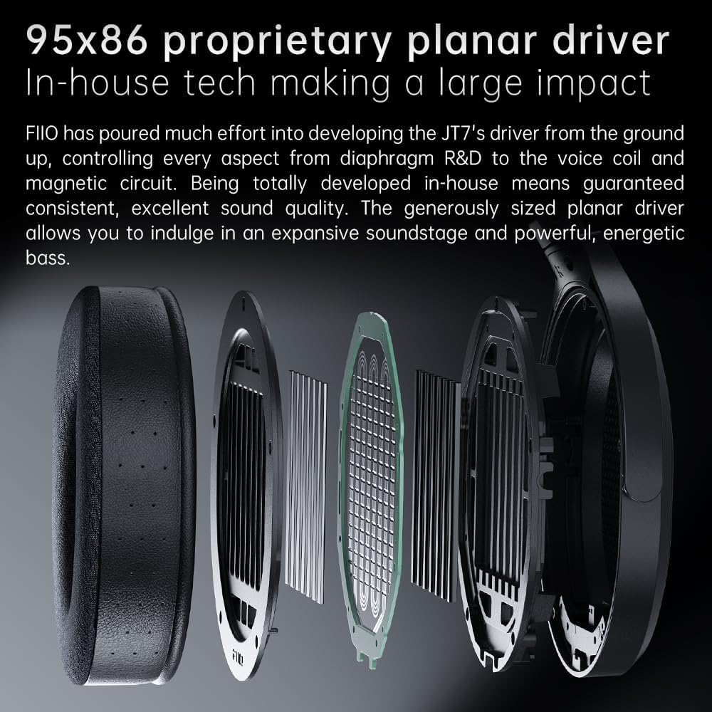 FiiO JT7 Open-Back Planar Magnetic Headphones