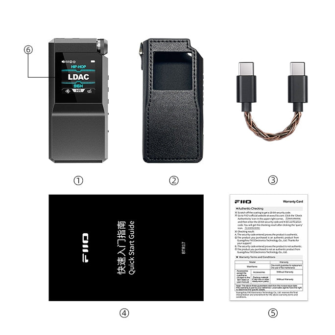 FiiO BTR17 Portable Bluetooth DAC & Amp-🟢 PremiumHIFI audio store