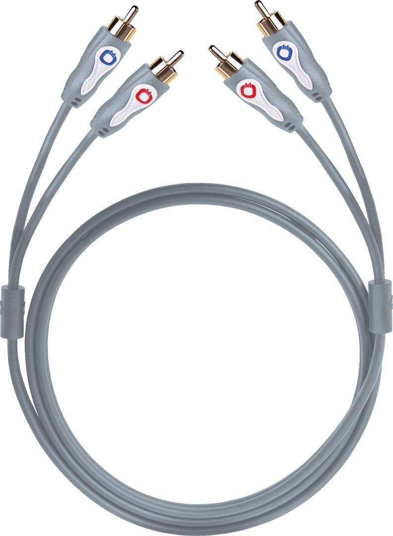 Oehlbach-OEHLBACH Art. No. 33033 SL Analog Audio savienotājvads 2 RCA - 2 RCA 3m STARPBLOKU KABELIS-PremiumHIFI