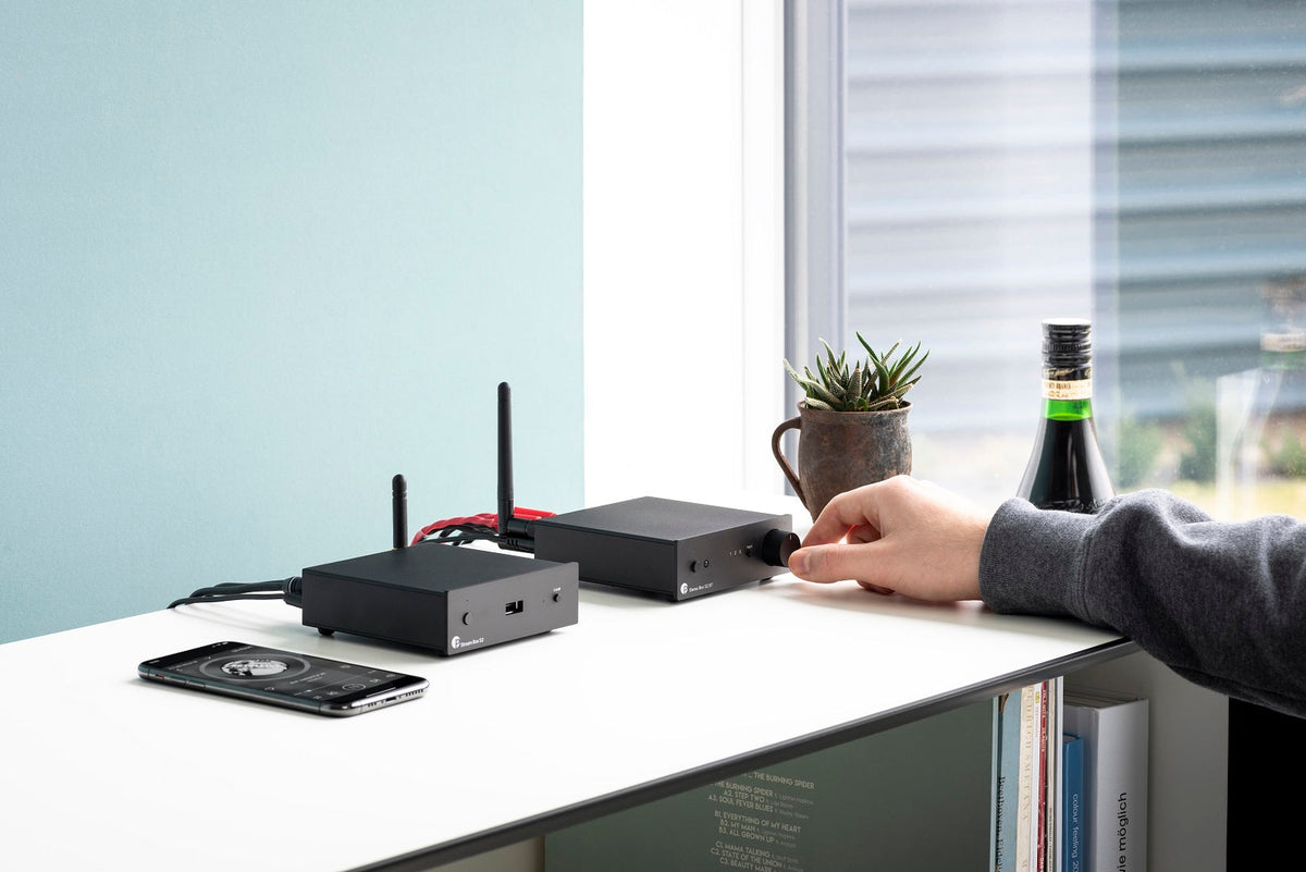 Pro-Ject Stream Box S2 Black lifestyle setup