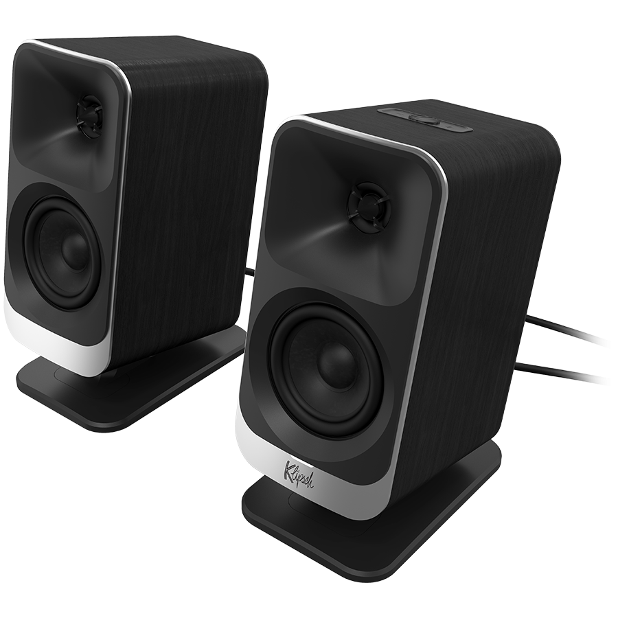 Klipsch ProMedia Lumina 2.1 Gaming Audio System with Subwoofer and LED Lighting Effects Built-in