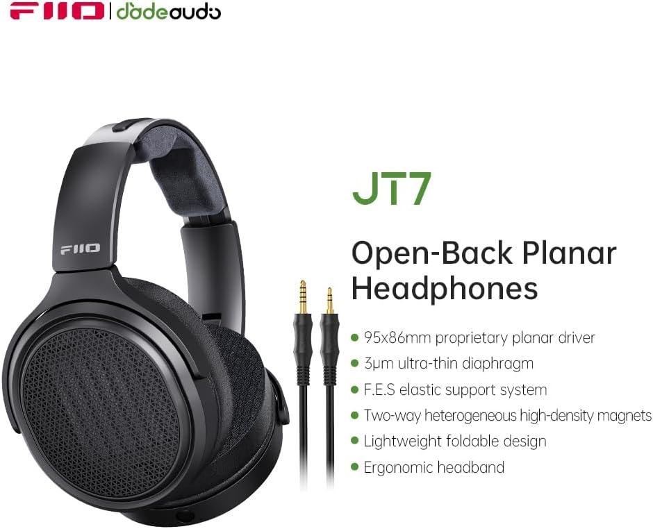 FiiO JT7 Open-Back Planar Magnetic Headphones