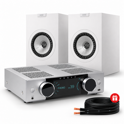 Onkyo Muse Y-40 + KEF Q3 Meta Bookshelf Speakers Pair