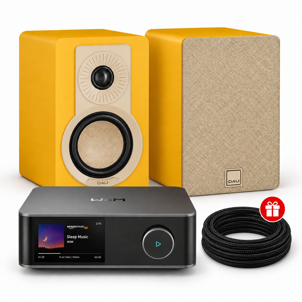 WiiM Amp Ultra + DALI KUPID Paar-Hi-Fi-System