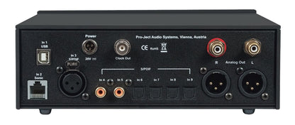 Pro-Ject DAC Box RS Final Edition Black rear connection panel