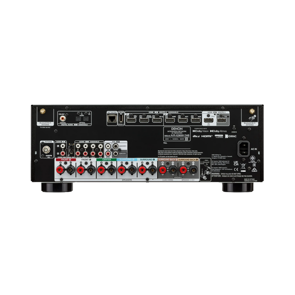 Denon AVR-X2900H DAB – AV Receiver-🟢 PremiumHIFI audio store