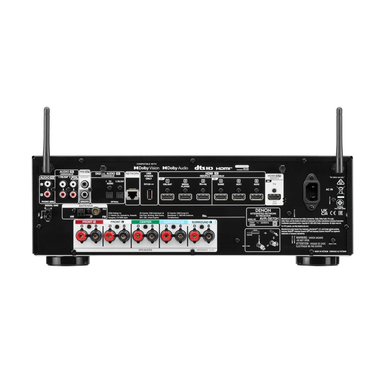 Denon AVRS670H – Receiver (5.2 ch)-🟢 PremiumHIFI audio store