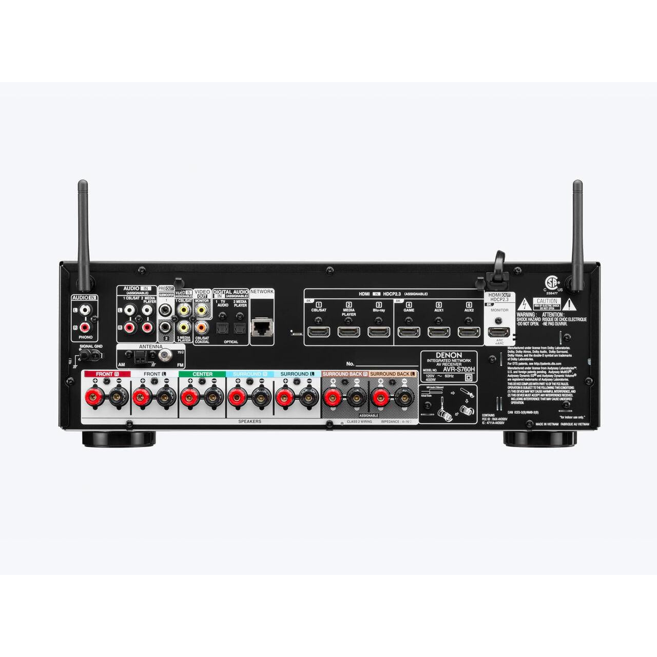 Denon AVRS760H – Receiver (7.2 ch)-🟢 PremiumHIFI audio store