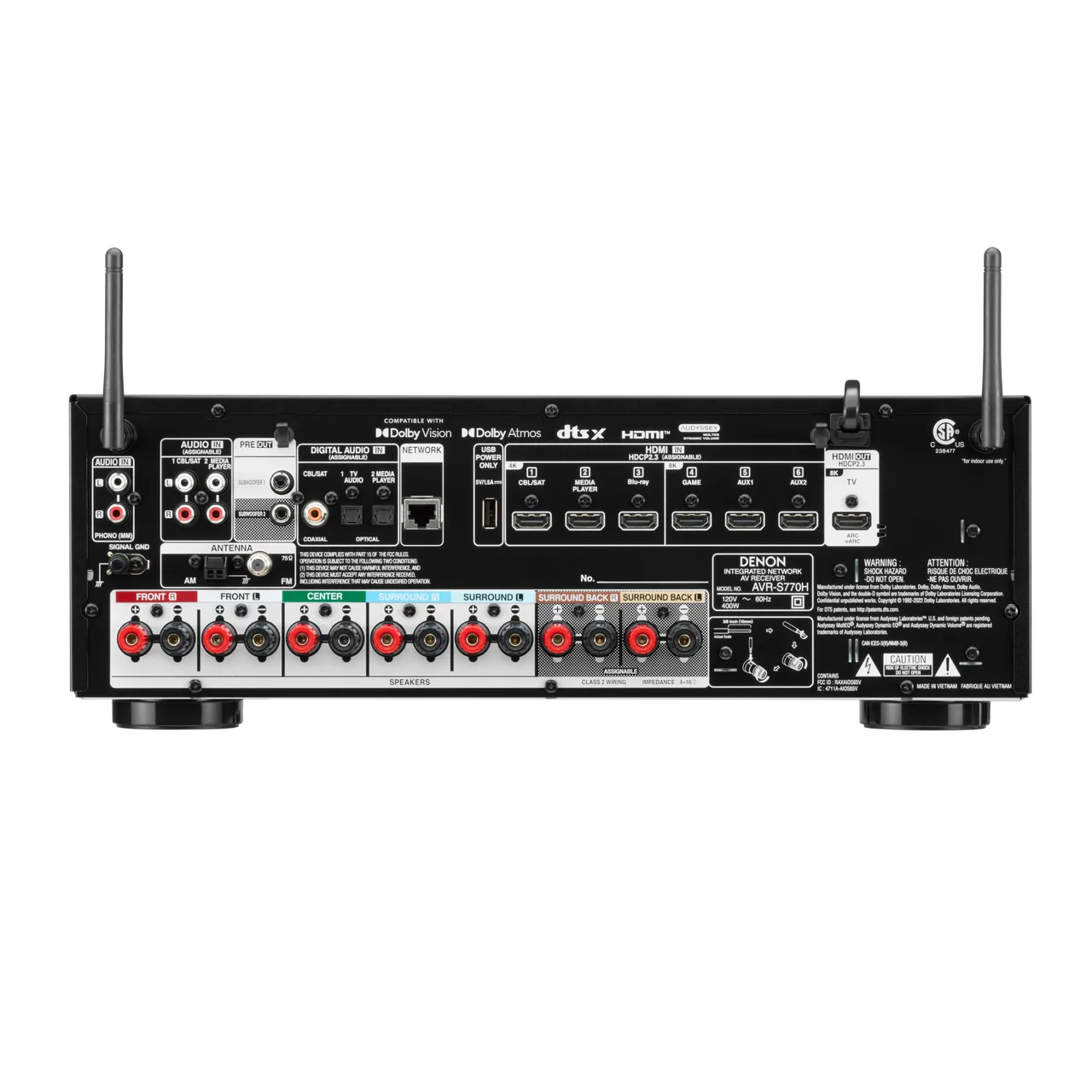 Denon AVRS770H – Receiver (7.2 ch)-🟢 PremiumHIFI audio store