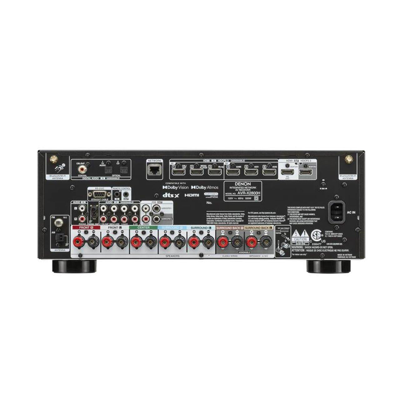 Denon AVRX2800HDAB – Receiver (7.2 ch)-🟢 PremiumHIFI audio store