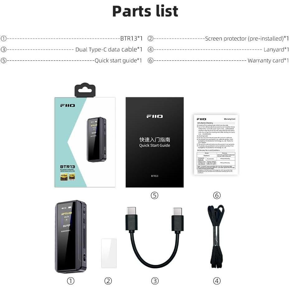 FiiO BTR13 Portable Bluetooth DAC & Amp-🟢 PremiumHIFI audio store