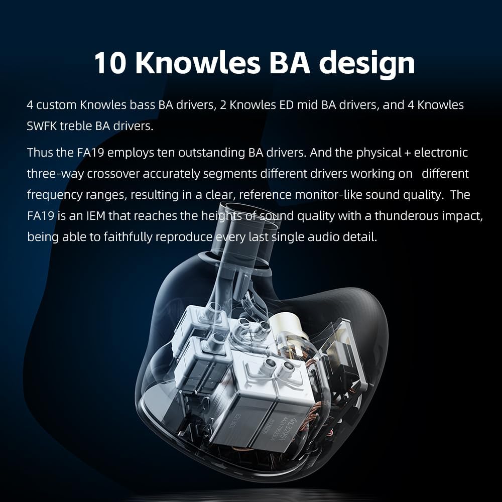 FiiO FA19 In-Ear Wired Headphones-🟢 PremiumHIFI audio store