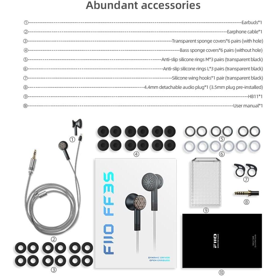 FiiO FF3S In-Ear Wired Headphones-🟢 PremiumHIFI audio store