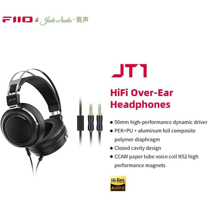 FiiO JT1 Over-Ear Wired Headphones-🟢 PremiumHIFI audio store