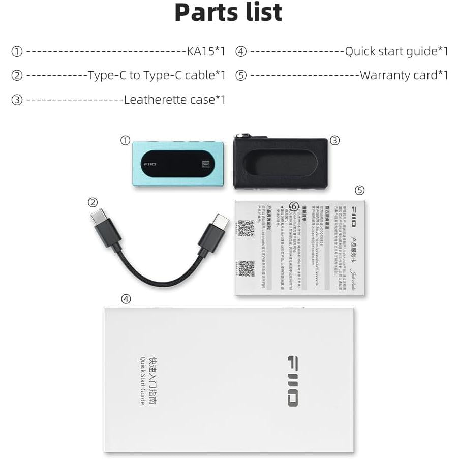 FiiO KA15 Portable Headphone Amplifier/DAC-🟢 PremiumHIFI audio store