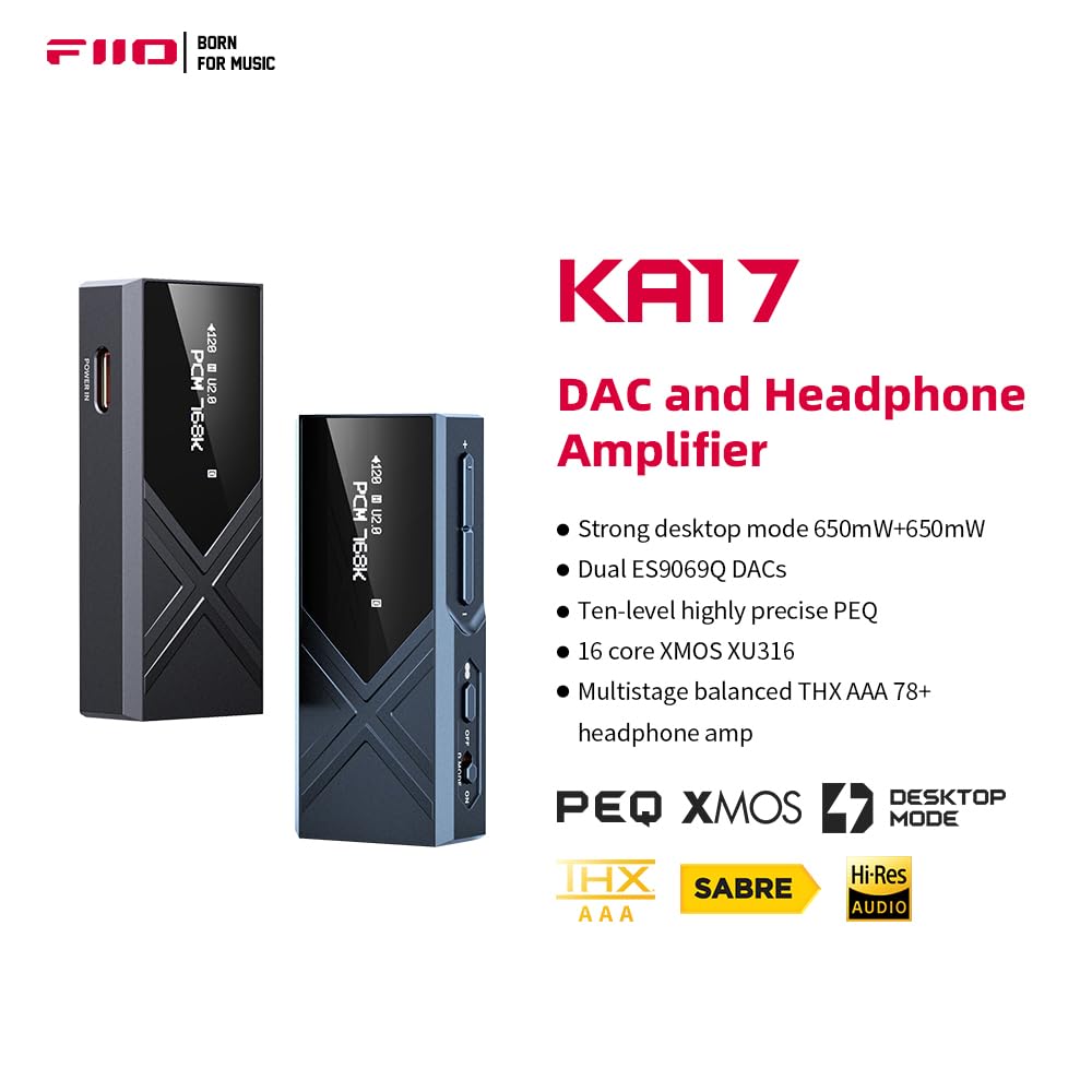 FiiO KA17 Portable Headphone Amplifier/DAC-🟢 PremiumHIFI audio store
