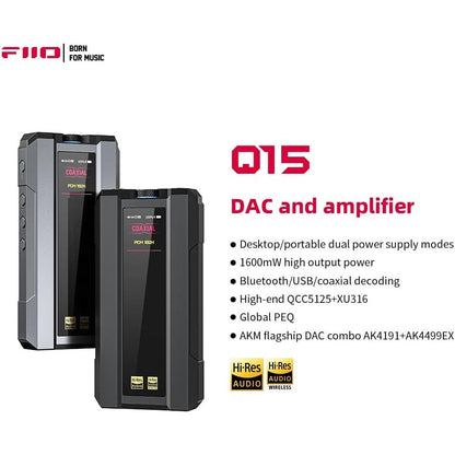 FiiO Q15 Portable Headphone Amplifier/DAC-🟢 PremiumHIFI audio store