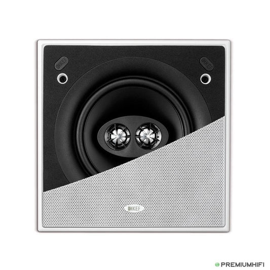 KEF Ci160CSds Square In-Ceiling Speaker-🟢 PremiumHIFI audio store