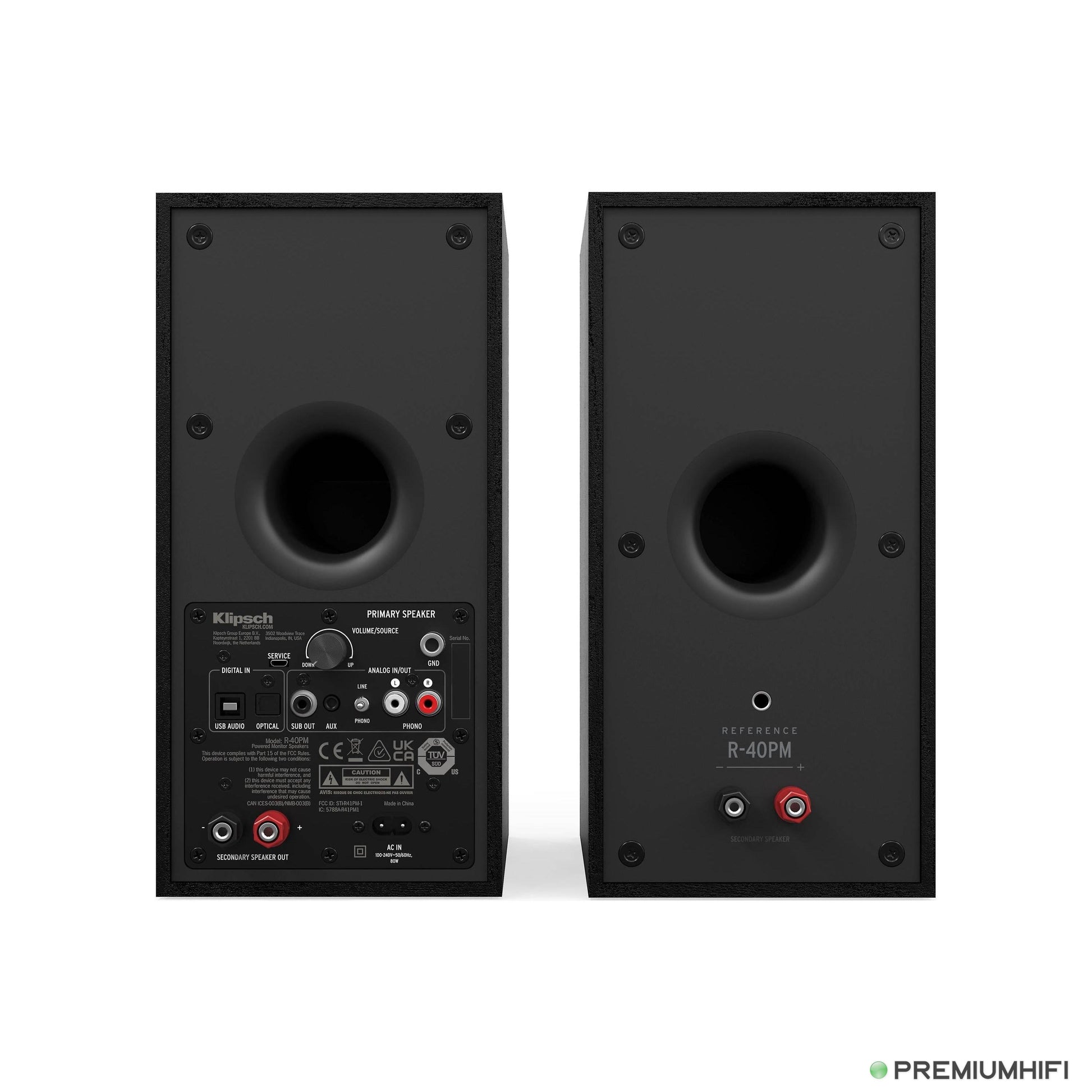 Klipsch R-40PM EUA Active HI-FI Speakers-🟢 PremiumHIFI audio store