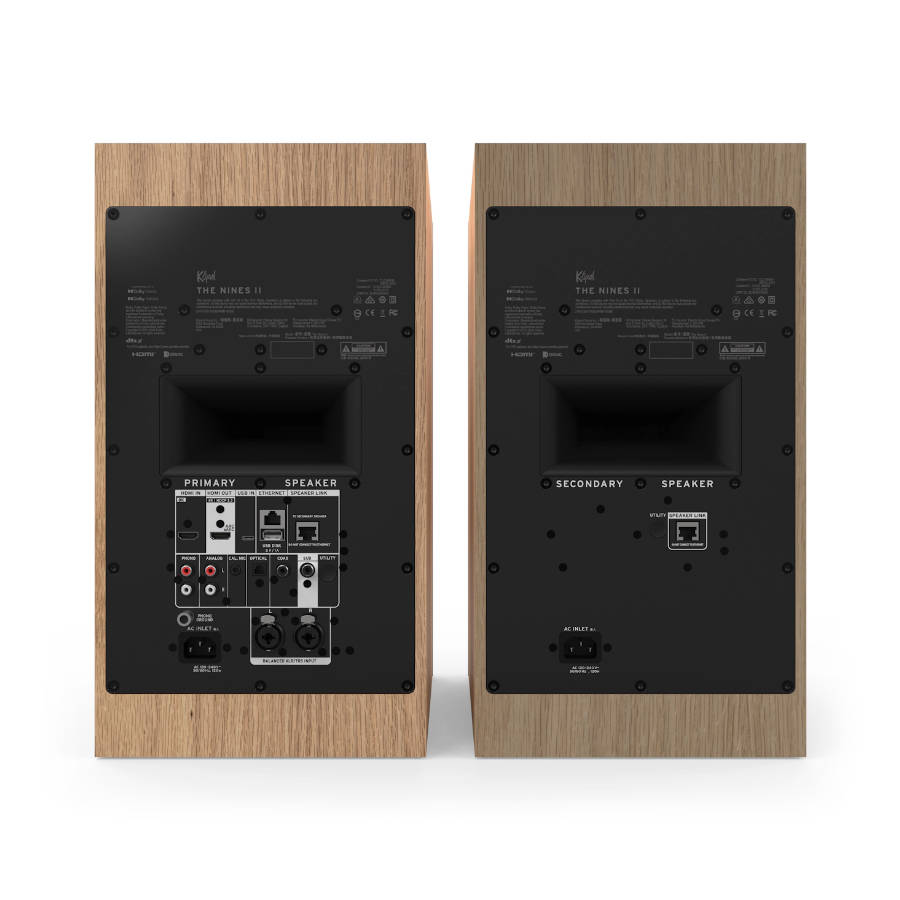 Klipsch The Nines II Ebony Dolby Atmos 8-inch Powered Speakers Pair