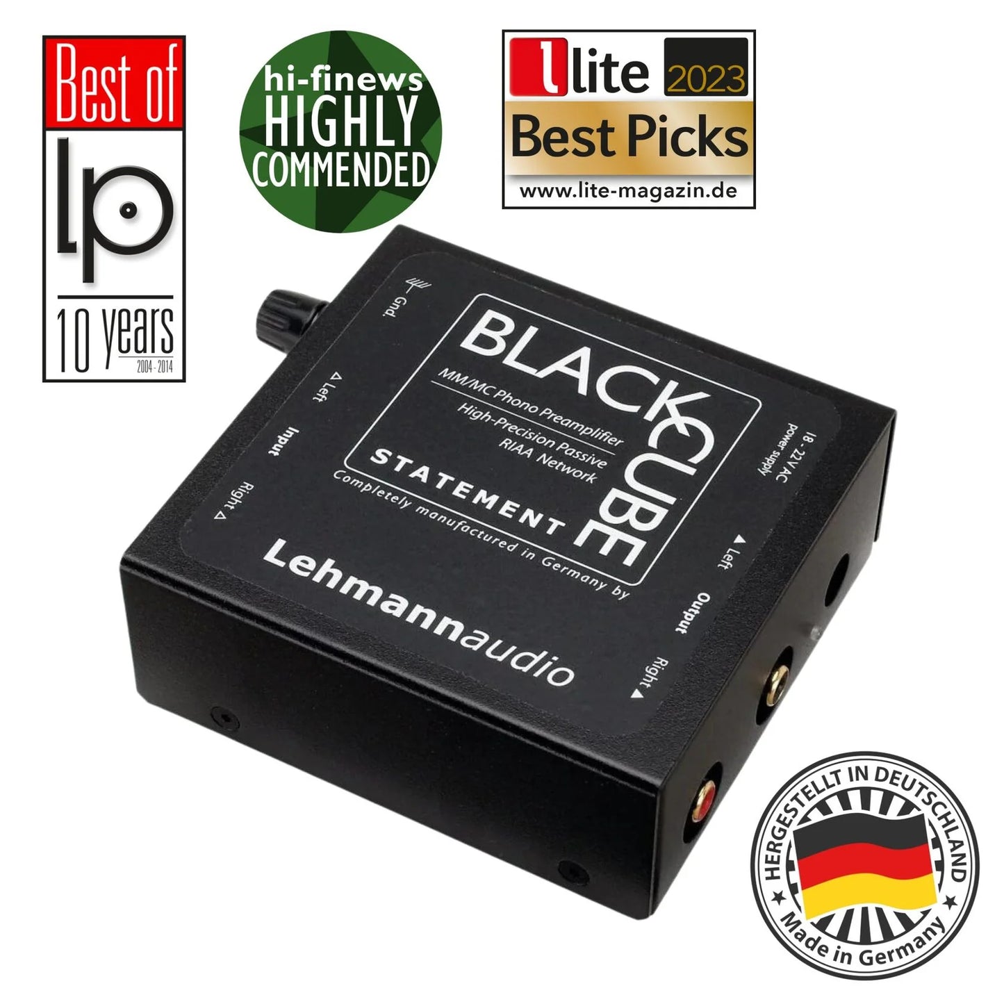 ♥️ Lehmannaudio Black Cube Statement 🎶 phono stage-🟢 PremiumHIFI audio store. We craft High Fidelity sound wherever you are