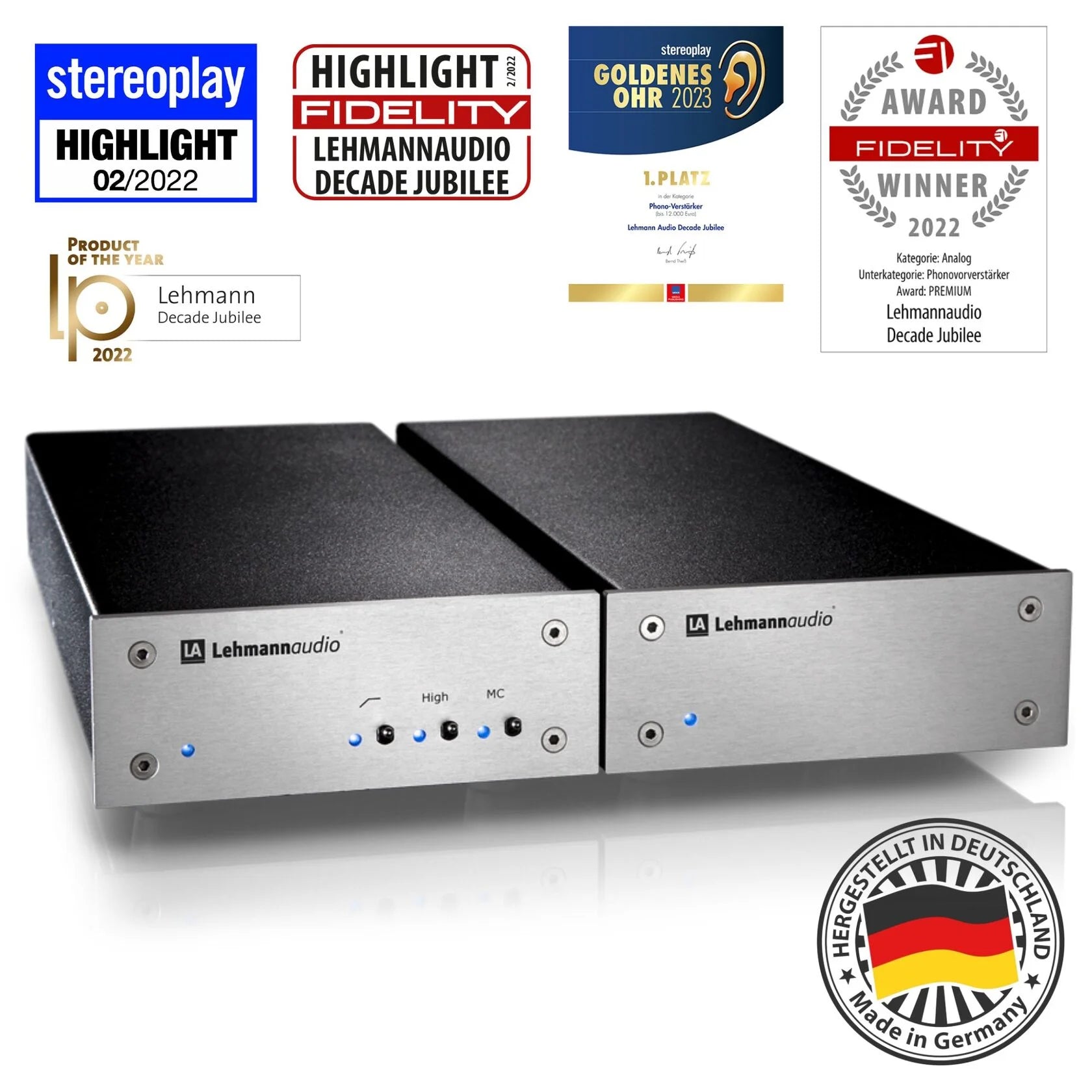 ♥️ Lehmannaudio Decade Jubilee 🎶 phono stage-🟢 PremiumHIFI audio store. We craft High Fidelity sound wherever you are