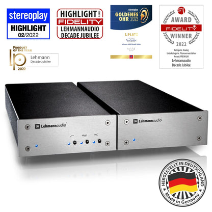 ♥️ Lehmannaudio Decade Jubilee 🎶 phono stage-🟢 PremiumHIFI audio store. We craft High Fidelity sound wherever you are