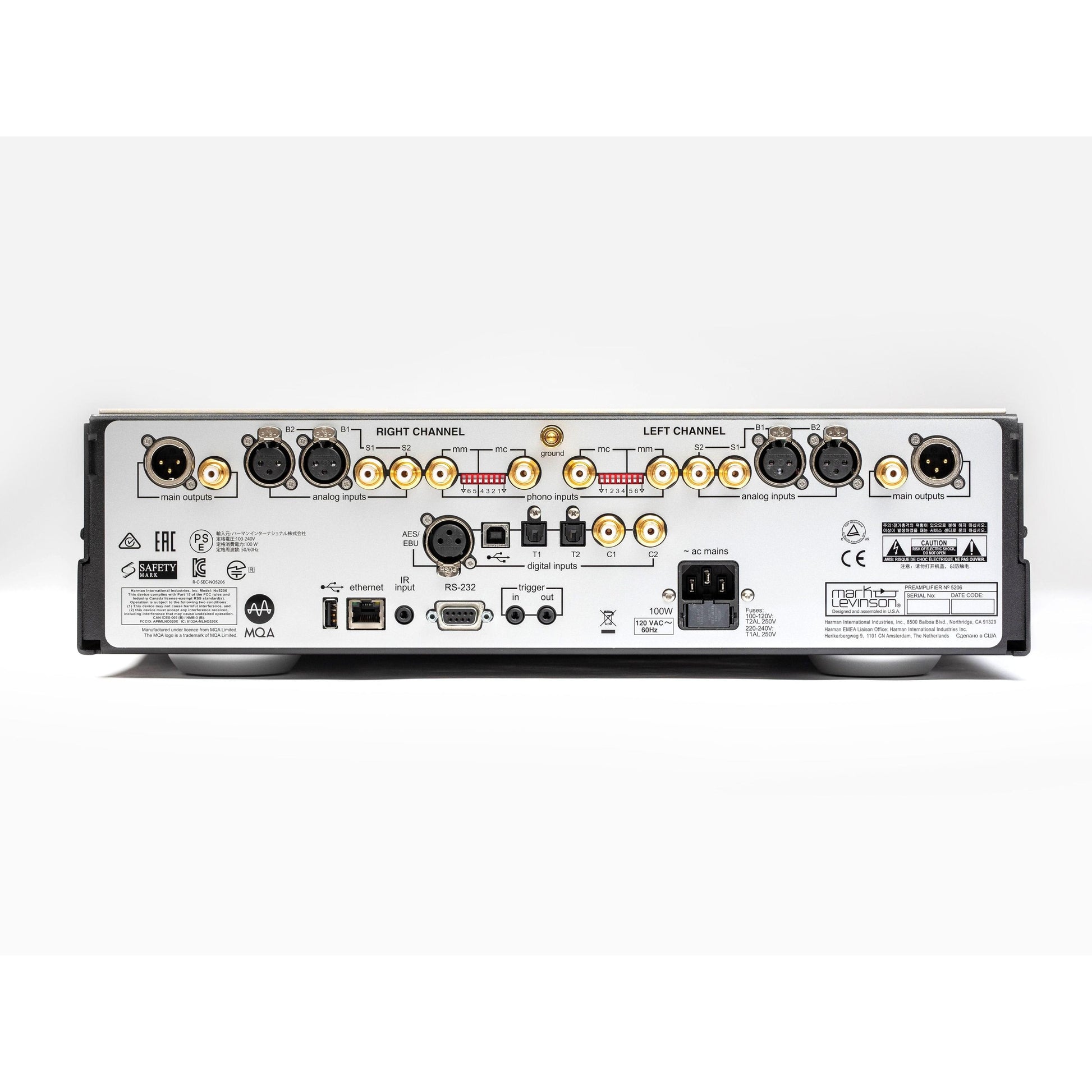 Mark Levinson No5206 – Preamplifier with DAC & Phono-🟢 PremiumHIFI audio store. We craft High Fidelity sound wherever you are