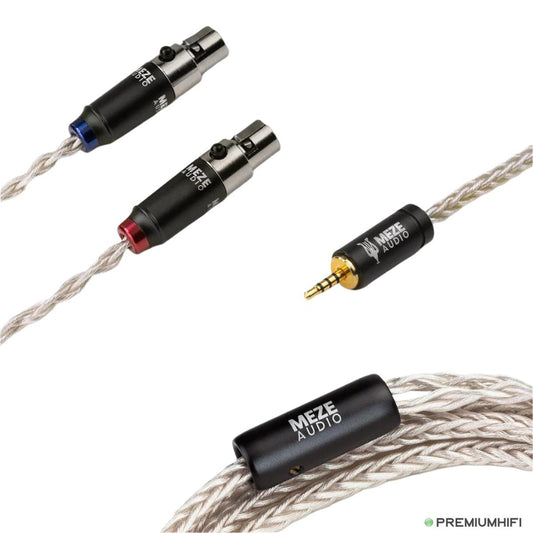 Meze Audio EMPYREAN 2.5 mm BALANCED SILVER PLATED PCUHD UPGRADE CABLES mini XLR to balanced 2.5 mm-🟢 PremiumHIFI audio store