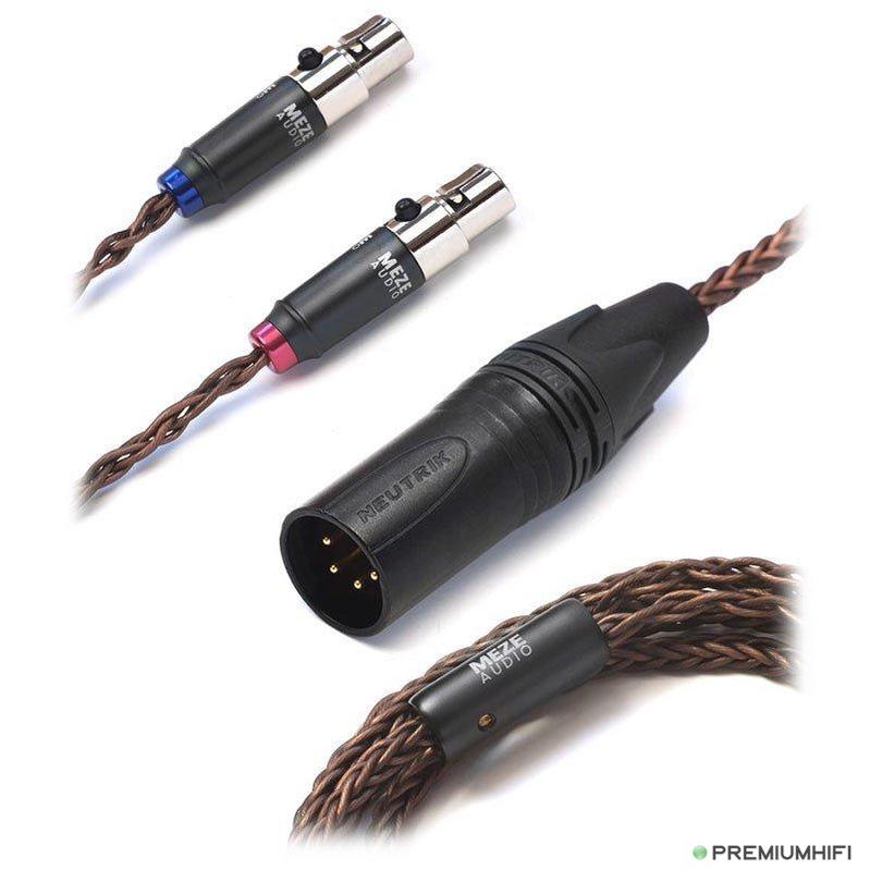 Meze Audio EMPYREAN 4 PIN XLR BALANCED COPPER PCUHD UPGRADE CABLES mini XLR to 4 pin XLR-🟢 PremiumHIFI audio store