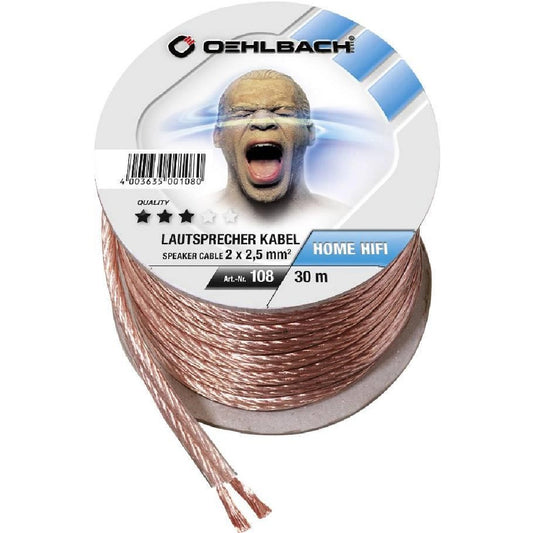 🤘 OEHLBACH Art. No. 108 Speaker Wire SP-25 2x2.5mm2 💯-🟢 PremiumHIFI audio store. We craft High Fidelity sound wherever you are