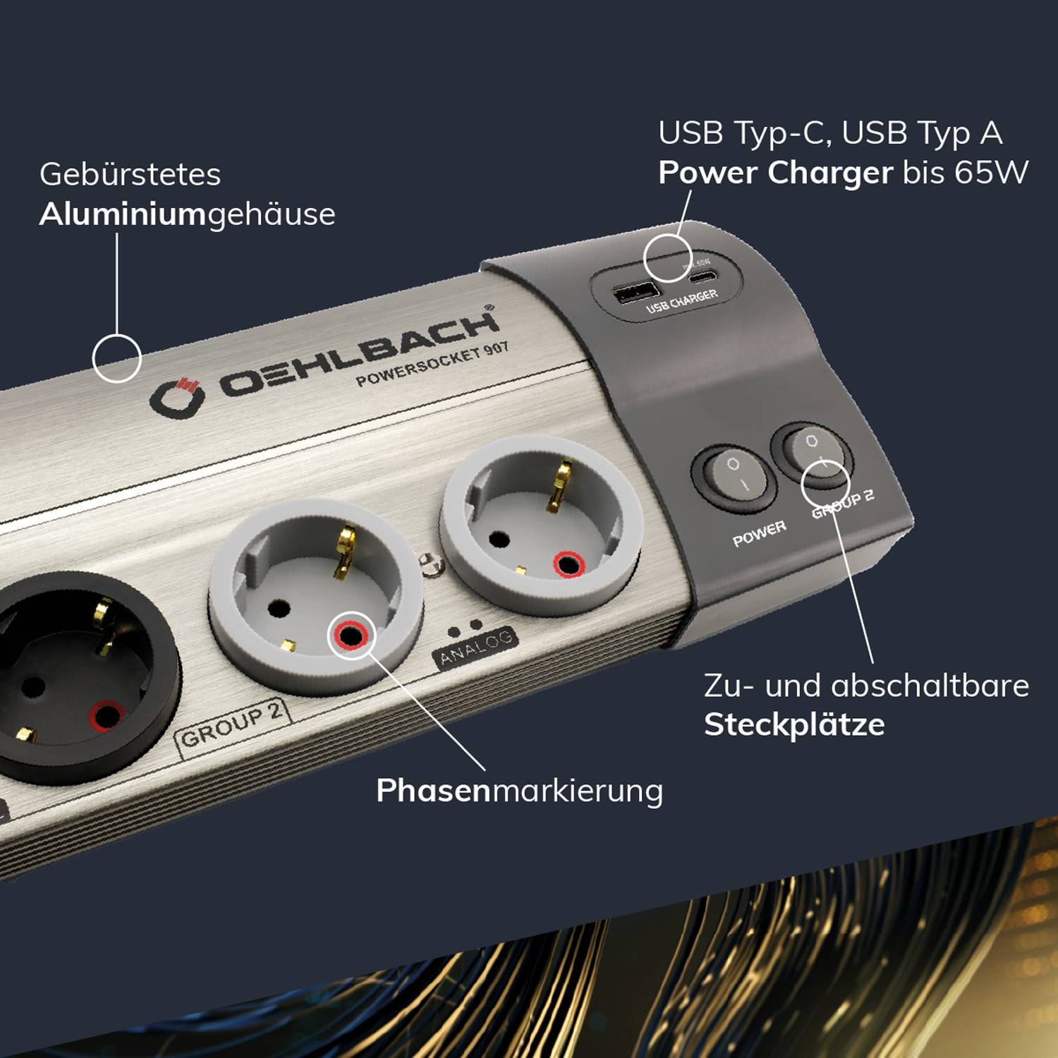oehlbach-Power Socket 907-PremiumHIFI