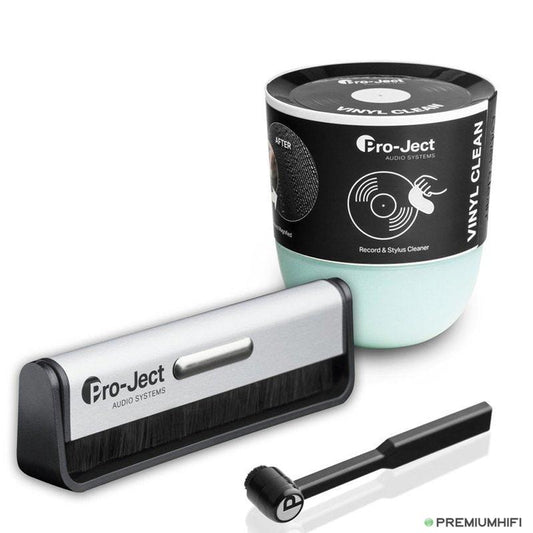 🕺 Pro-Ject CLEANING SET ADVANCED (Brush It. Clean It. Vinyl Clean) 🎵-🟢 PremiumHIFI audio store. We craft High Fidelity sound wherever you are