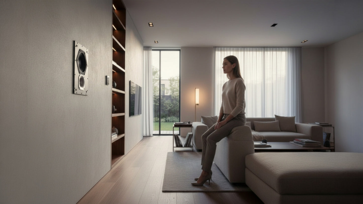 Reflektora audio skatuves pāra fāzes lineārais skaņas panelis