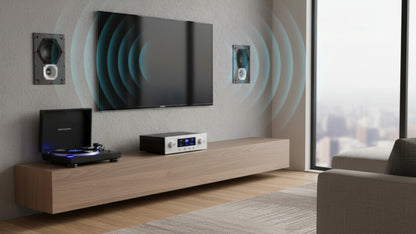 Reflektora audio skatuves pāra fāzes lineārais skaņas panelis