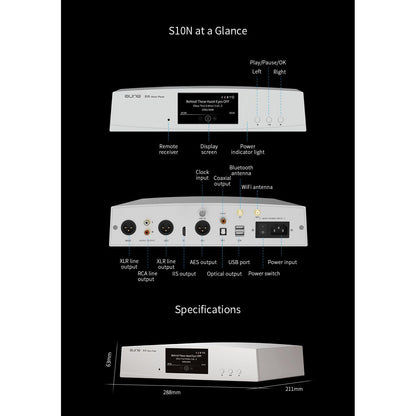 Aune-S10N Network Streamer Multi Player-PremiumHIFI