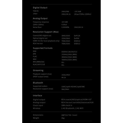 Aune-S10N Network Streamer Multi Player-PremiumHIFI