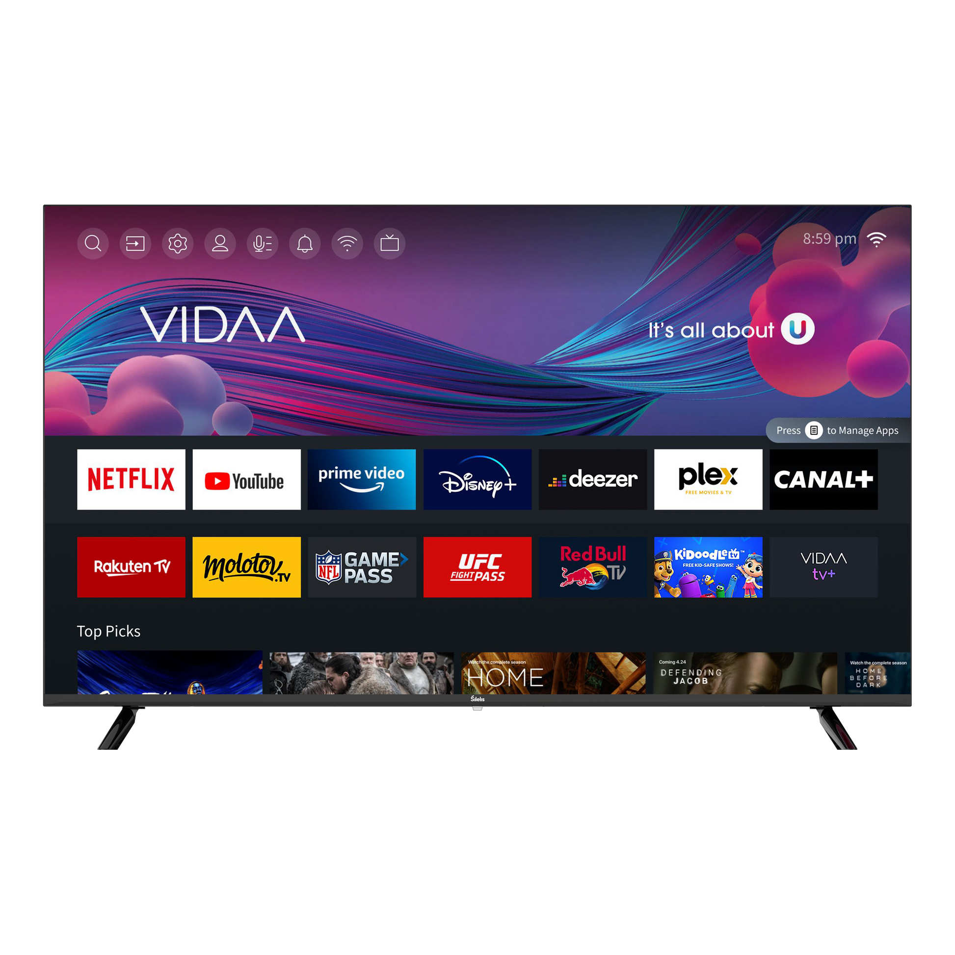 Šilelis TV-43 QLED — 4K Smart TV (43")-🟢 PremiumHIFI audio store. We craft High Fidelity sound wherever you are