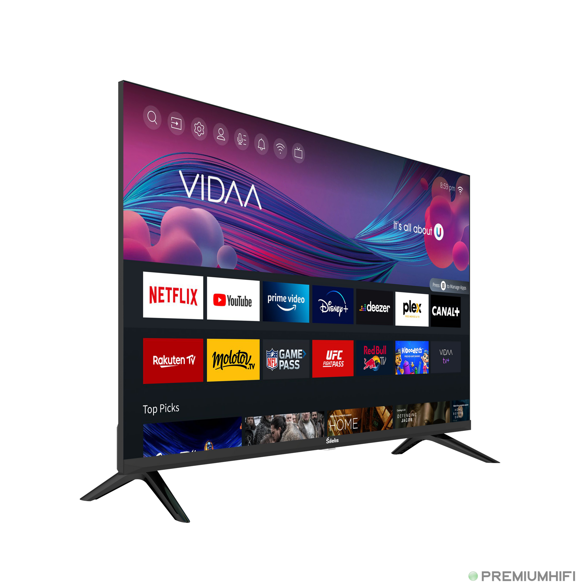 Šilelis TV-55 QLED — 4K Smart TV (55")-🟢 PremiumHIFI audio store. We craft High Fidelity sound wherever you are