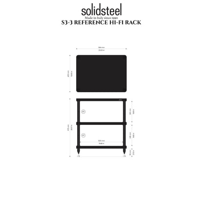 SolidSteel S3-3 Hi-Fi Audio Rack-🟢 PremiumHIFI audio store