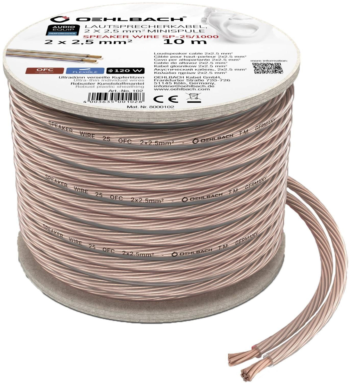 Oehlbach-Speaker Wire SP-25-PremiumHIFI