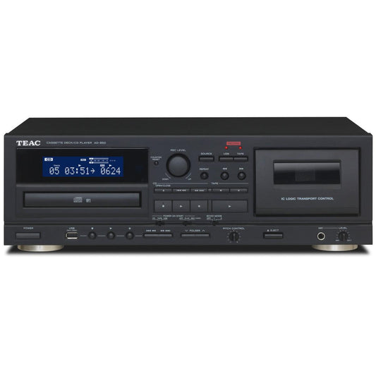 TEAC-TEAC AD-850-SE CD-player/Cassette/USB Black-PremiumHIFI