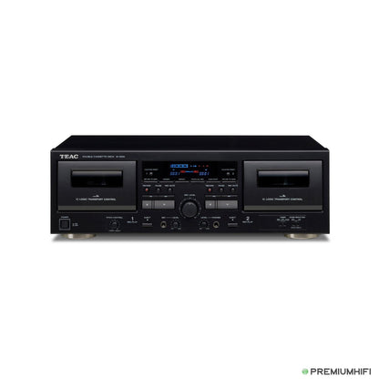 TEAC-TEAC W-1200 Double Cassette Player Black-PremiumHIFI