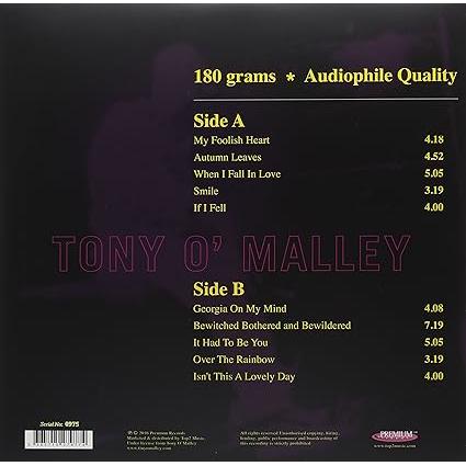 🎶 Tony O' Malley - Audiophile Selection 🧑‍🎨 Vinyl Records-🟢 PremiumHIFI audio store. We craft High Fidelity sound wherever you are