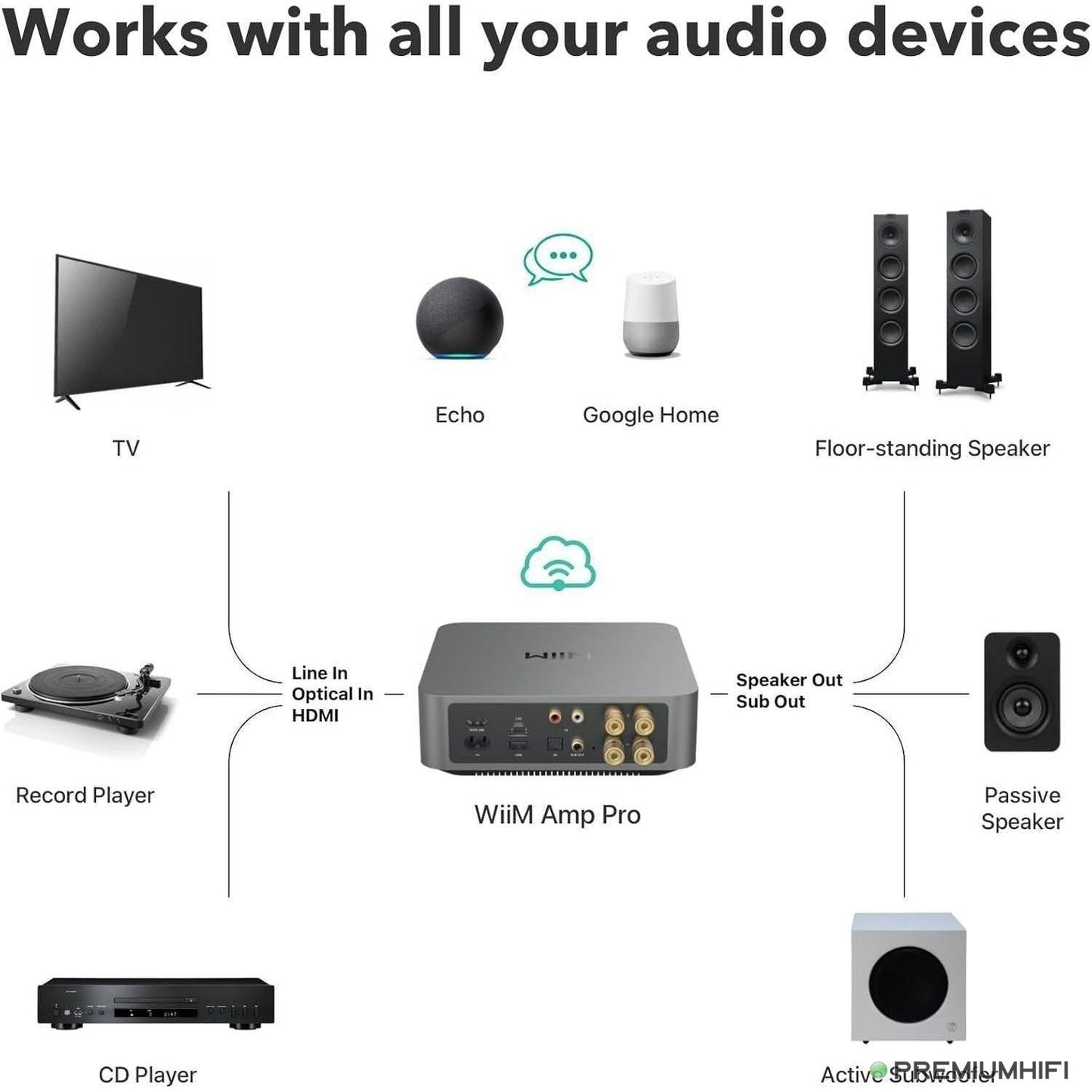 WiiM Amp Pro – Flagship Streaming Amplifier with ESS DAC