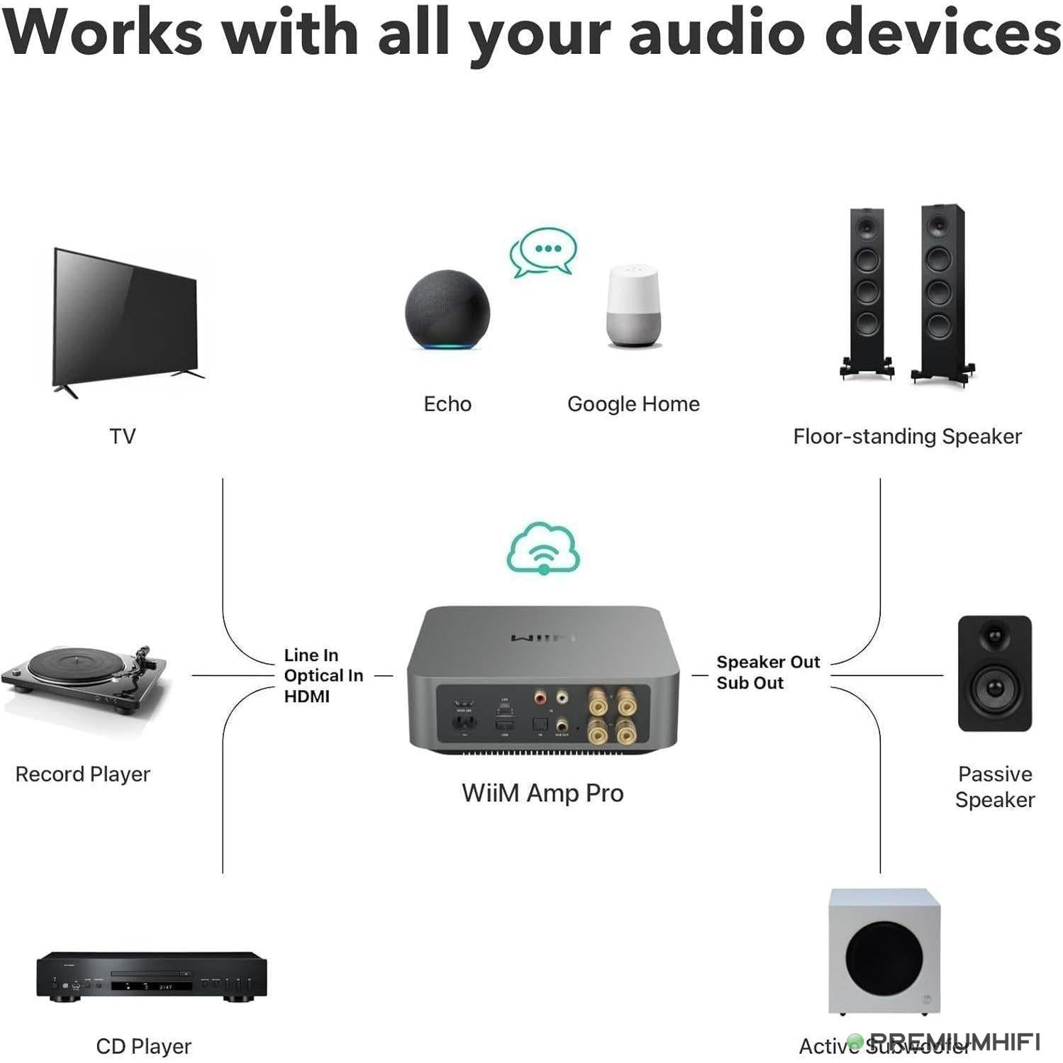 WiiM Amp Pro – Flagship Streaming Amplifier with ESS DAC