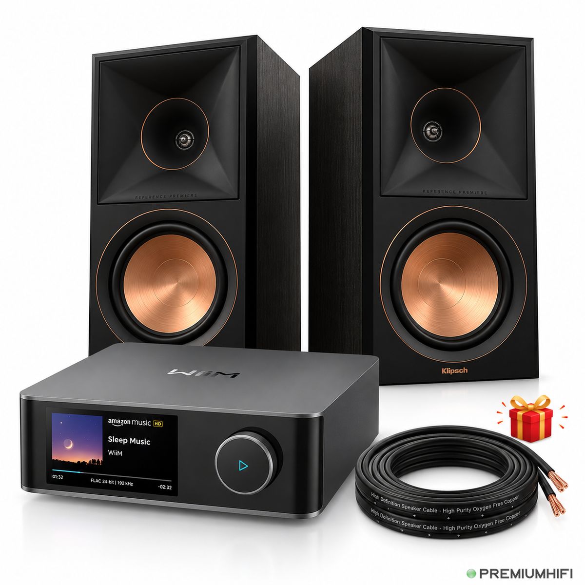 WiiM Amp Ultra + Klipsch RP-600M II Pair Hi-Fi System-🟢 PremiumHIFI audio store