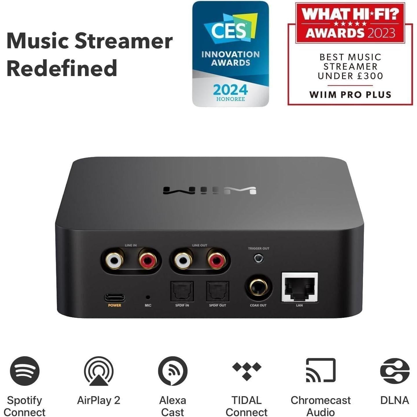WiiM Pro Plus – Hi-Res Audio Streamer with AKM DAC