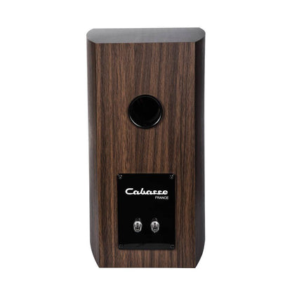 Antigua MC170 stand mount, dark oak, brushed black (pair) - PremiumHIFI