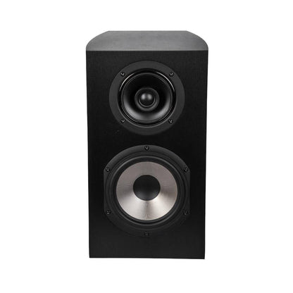 Antigua MC170 stand mount, dark oak, brushed black (pair) - PremiumHIFI